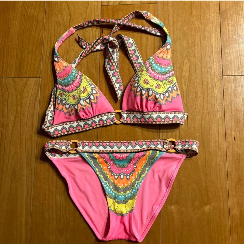 Victoria's Secret Pink and Yellow Bikini